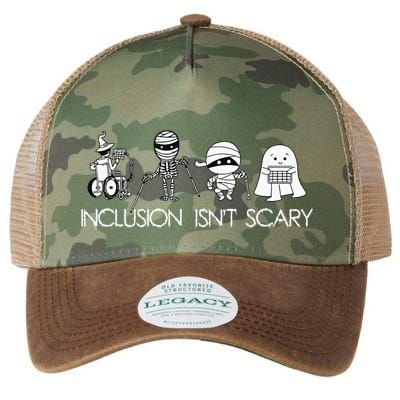 Inclusion Isnt Scary Slp Halloween Sped Teacher Ghost Mummy Legacy Tie Dye Trucker Hat