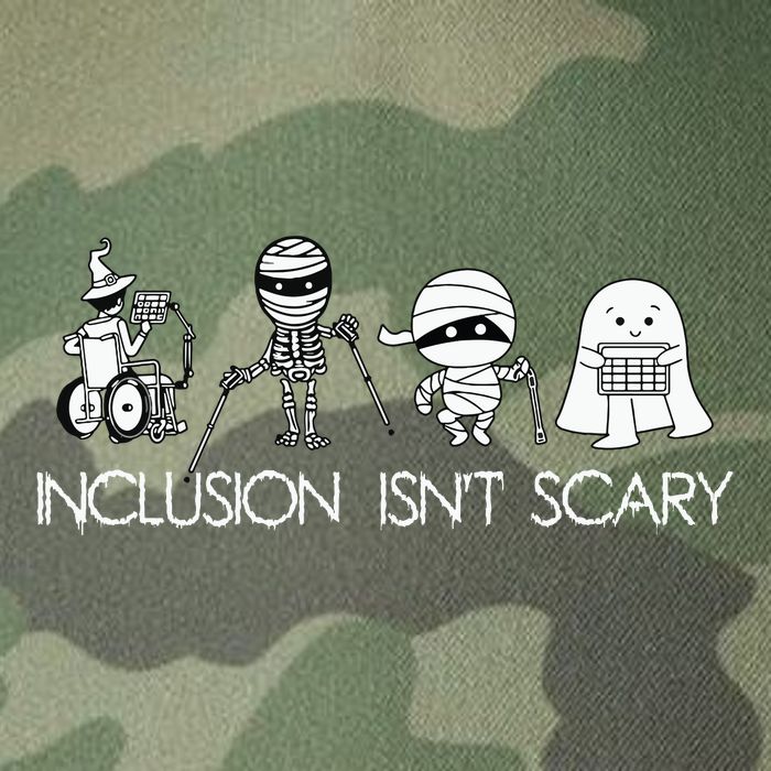 Inclusion Isnt Scary Slp Halloween Sped Teacher Ghost Mummy Legacy Tie Dye Trucker Hat