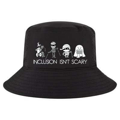 Inclusion Isnt Scary Slp Halloween Sped Teacher Ghost Mummy Cool Comfort Performance Bucket Hat