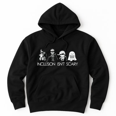 Inclusion Isnt Scary Slp Halloween Sped Teacher Ghost Mummy Hoodie