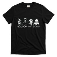 Inclusion Isnt Scary Slp Halloween Sped Teacher Ghost Mummy T-Shirt
