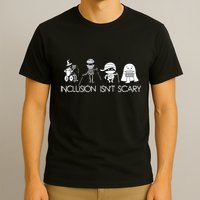 Inclusion Isnt Scary Slp Halloween Sped Teacher Ghost Mummy T-Shirt