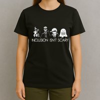 Inclusion Isnt Scary Slp Halloween Sped Teacher Ghost Mummy T-Shirt