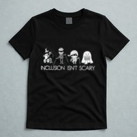 Inclusion Isnt Scary Slp Halloween Sped Teacher Ghost Mummy T-Shirt