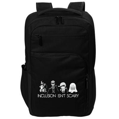 Inclusion Isnt Scary Slp Halloween Sped Teacher Ghost Mummy Impact Tech Backpack