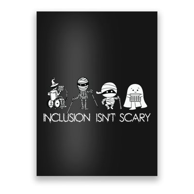 Inclusion Isnt Scary Slp Halloween Sped Teacher Ghost Mummy Poster