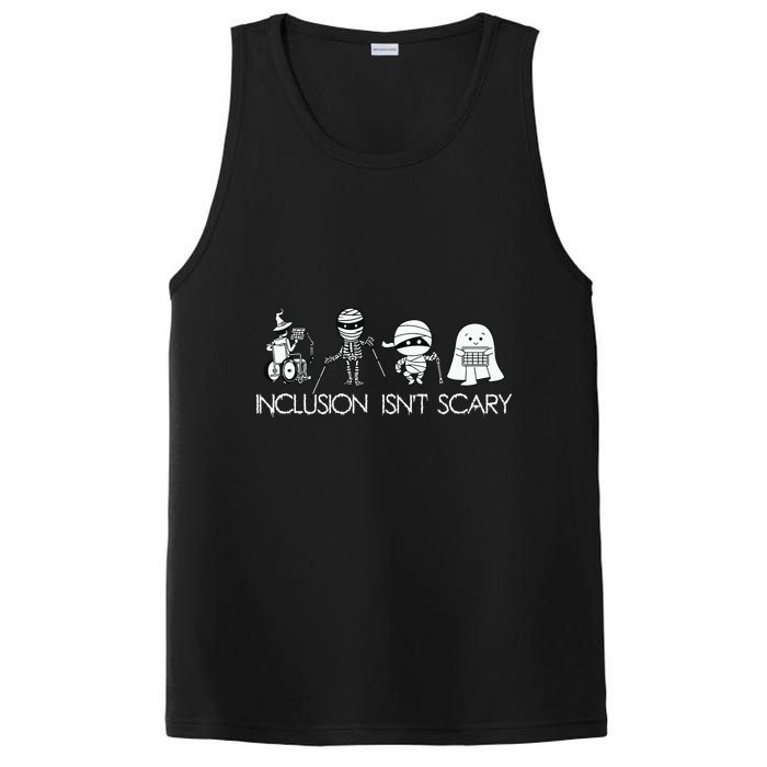 Inclusion Isnt Scary Slp Halloween Sped Teacher Ghost Mummy PosiCharge Competitor Tank
