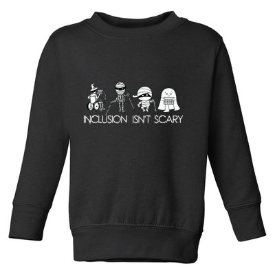 Inclusion Isnt Scary Slp Halloween Sped Teacher Ghost Mummy Toddler Sweatshirt