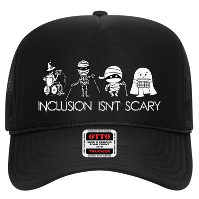 Inclusion Isnt Scary Slp Halloween Sped Teacher Ghost Mummy Trucker Hat