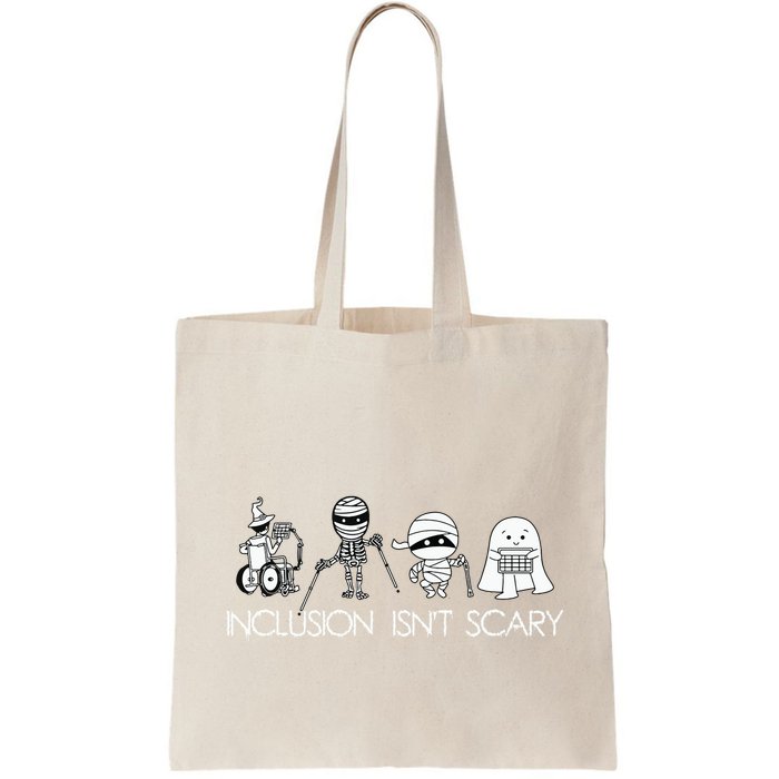 Inclusion Isnt Scary Slp Halloween Sped Teacher Ghost Mummy Bag