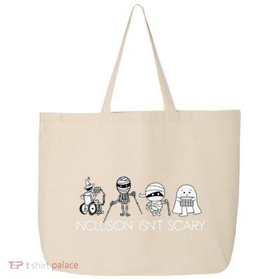 Inclusion Isnt Scary Slp Halloween Sped Teacher Ghost Mummy 25L Jumbo Tote