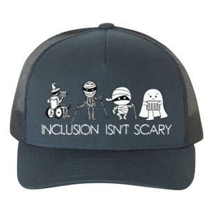 Inclusion Isnt Scary Slp Halloween Sped Teacher Ghost Mummy Yupoong Adult 5-Panel Trucker Hat