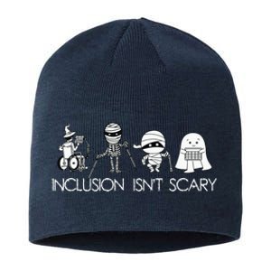 Inclusion Isnt Scary Slp Halloween Sped Teacher Ghost Mummy Sustainable Beanie