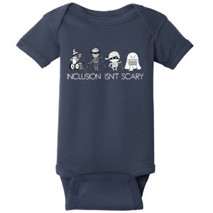 Inclusion Isnt Scary Slp Halloween Sped Teacher Ghost Mummy Baby Bodysuit