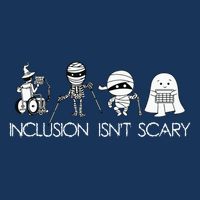 Inclusion Isnt Scary Slp Halloween Sped Teacher Ghost Mummy Infant Baby Jersey Bodysuit