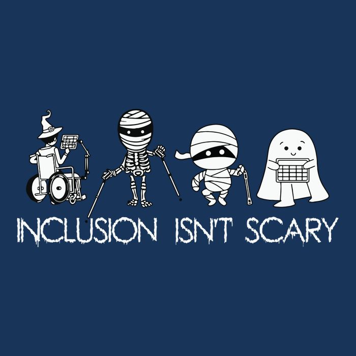 Inclusion Isnt Scary Slp Halloween Sped Teacher Ghost Mummy Infant Baby Jersey Bodysuit