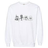 Inclusion Isnt Scary Slp Halloween Sped Teacher Ghost Mummy Garment-Dyed Sweatshirt