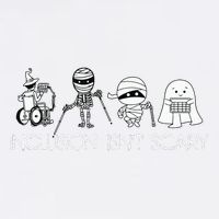 Inclusion Isnt Scary Slp Halloween Sped Teacher Ghost Mummy Garment-Dyed Sweatshirt