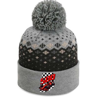 Indianapolis Indiana State 500 Race Car Formula Racing Car Gift The Baniff Cuffed Pom Beanie