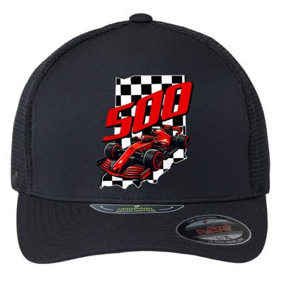 Indianapolis Indiana State 500 Race Car Formula Racing Car Gift Flexfit Unipanel Trucker Cap