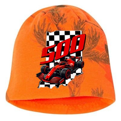 Indianapolis Indiana State 500 Race Car Formula Racing Car Gift Kati - Camo Knit Beanie