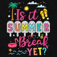 Is It Summer Break Yet Teacher Student Last Day Of School Ladies PosiCharge Tri-Blend Wicking Tank