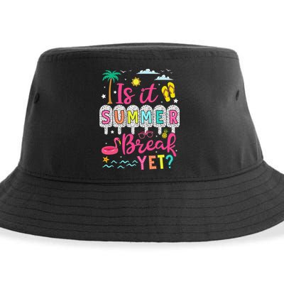 Is It Summer Break Yet Teacher Student Last Day Of School Sustainable Bucket Hat