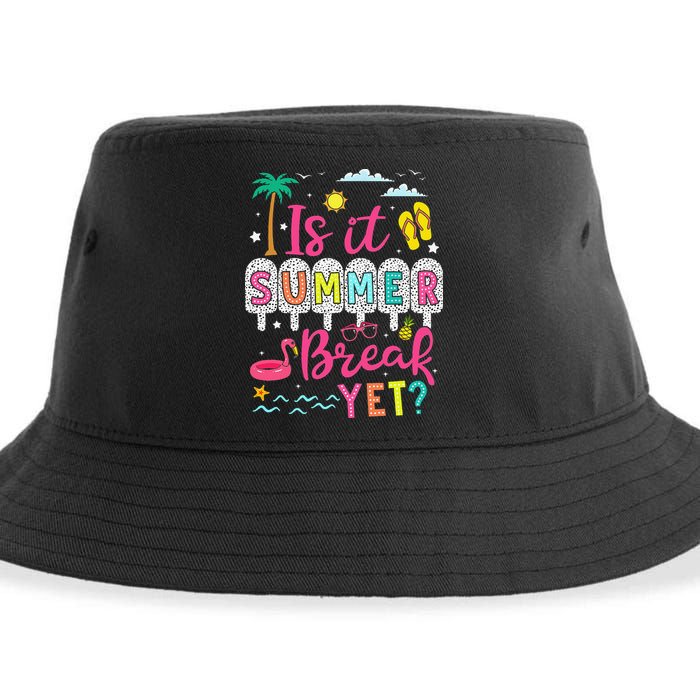 Is It Summer Break Yet Teacher Student Last Day Of School Sustainable Bucket Hat