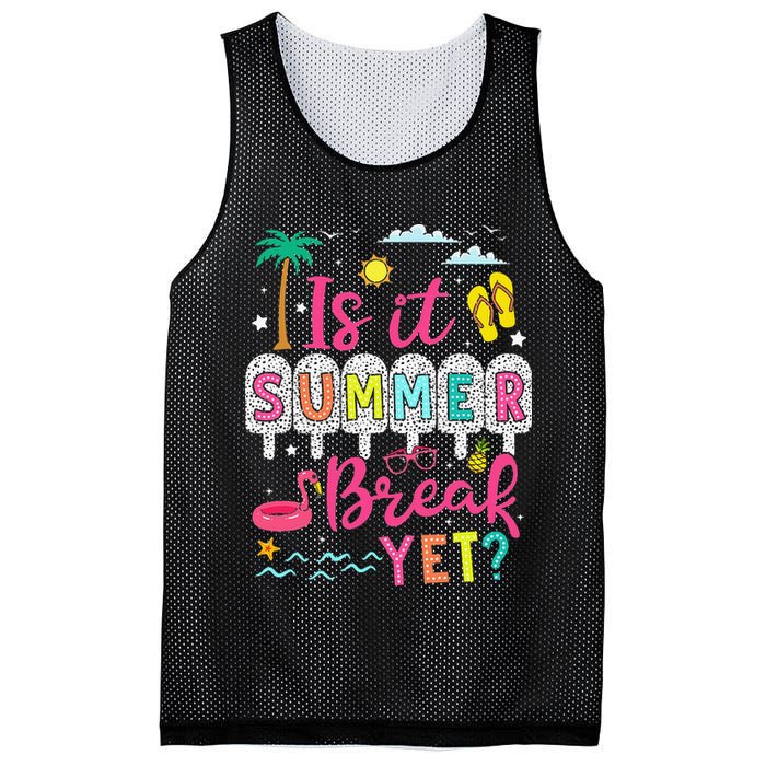 Is It Summer Break Yet Teacher Student Last Day Of School Mesh Reversible Basketball Jersey Tank