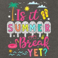 Is It Summer Break Yet Teacher Student Last Day Of School Cotton Canvas Backpack