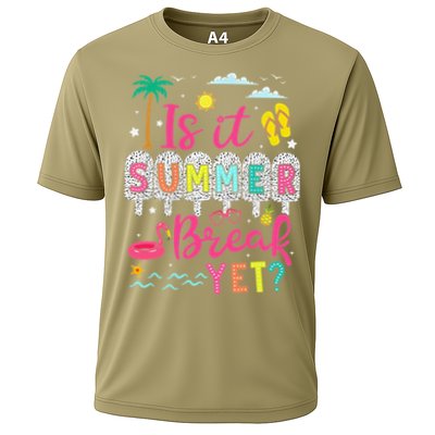 Is It Summer Break Yet Teacher Student Last Day Of School Cooling Performance Crew T-Shirt