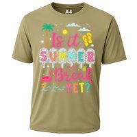 Is It Summer Break Yet Teacher Student Last Day Of School Cooling Performance Crew T-Shirt