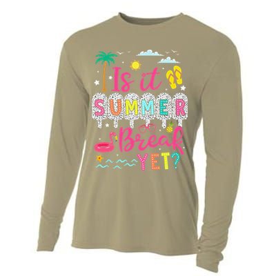 Is It Summer Break Yet Teacher Student Last Day Of School Cooling Performance Long Sleeve Crew
