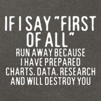 If I Say First Of All Run Away Cotton Canvas Backpack