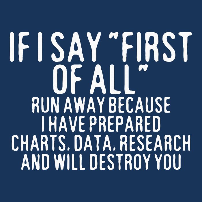If I Say First Of All Run Away Infant Baby Jersey Bodysuit