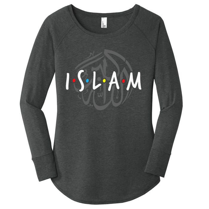 Islam Islamic Symbol Religion Muslim Allah Ramadan Arabic Women's Perfect Tri Tunic Long Sleeve Shirt