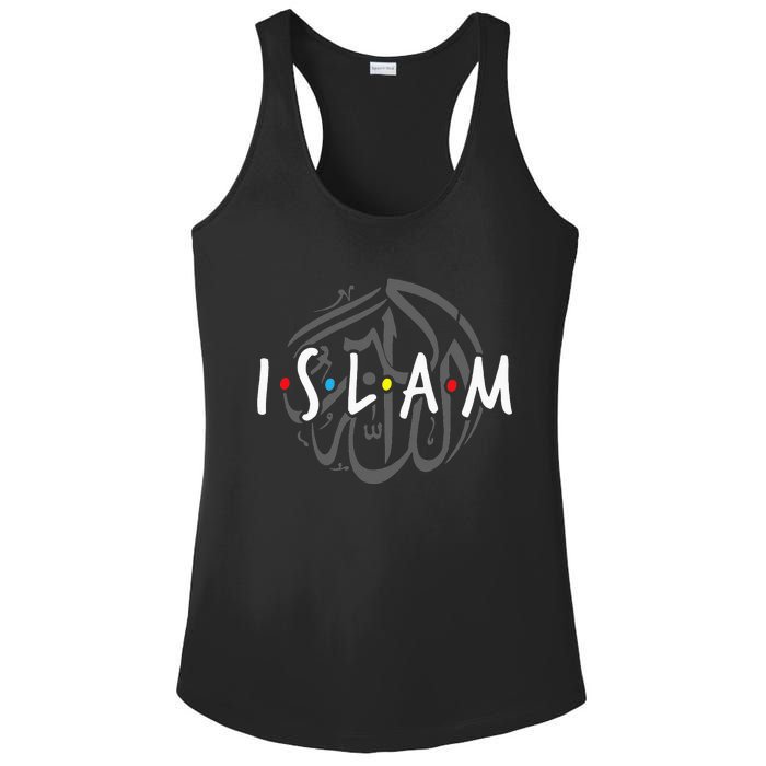 Islam Islamic Symbol Religion Muslim Allah Ramadan Arabic Ladies PosiCharge Competitor Racerback Tank