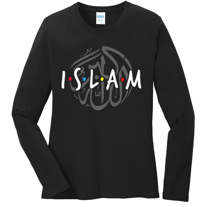 Islam Islamic Symbol Religion Muslim Allah Ramadan Arabic Ladies Long Sleeve Shirt