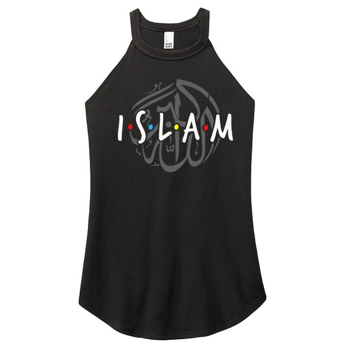 Islam Islamic Symbol Religion Muslim Allah Ramadan Arabic Women's Perfect Tri Rocker Tank