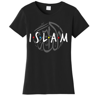 Islam Islamic Symbol Religion Muslim Allah Ramadan Arabic Women's T-Shirt