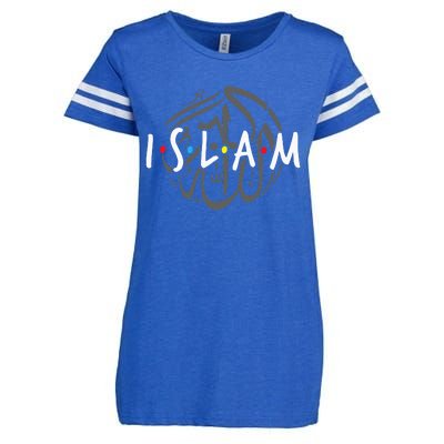 Islam Islamic Symbol Religion Muslim Allah Ramadan Arabic Enza Ladies Jersey Football T-Shirt