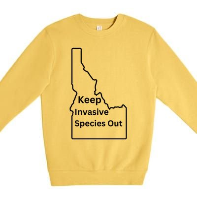 Idaho Invasive Species Out Premium Crewneck Sweatshirt