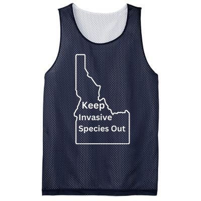 Idaho Invasive Species Out Mesh Reversible Basketball Jersey Tank