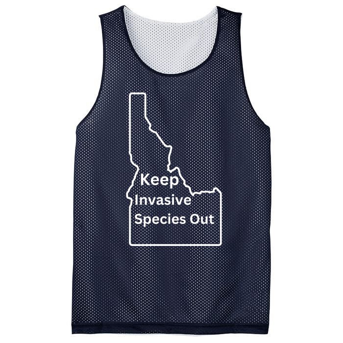 Idaho Invasive Species Out Mesh Reversible Basketball Jersey Tank