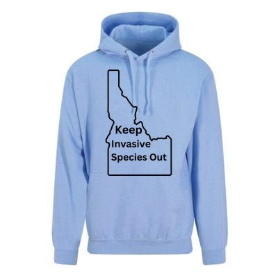 Idaho Invasive Species Out Unisex Surf Hoodie