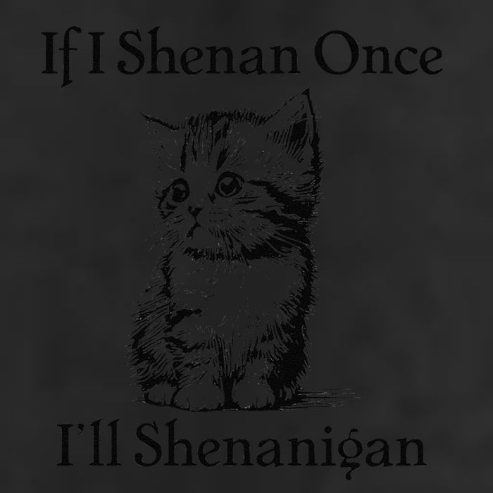If I Shenan Once ILl Shenanigan Cute Cat St Patricks Day Microfiber Hand Towel