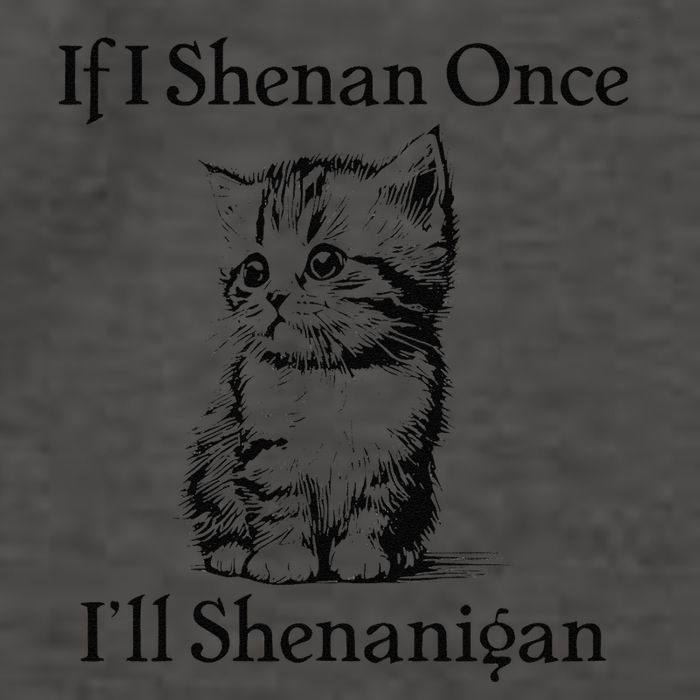 If I Shenan Once ILl Shenanigan Cute Cat St Patricks Day Vector Backpack