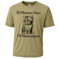 If I Shenan Once ILl Shenanigan Cute Cat St Patricks Day Performance Shirt