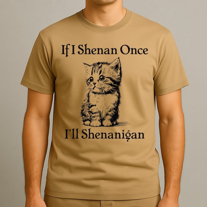 If I Shenan Once ILl Shenanigan Cute Cat St Patricks Day T-Shirt