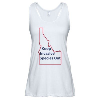 Idaho Invasive Species Out Ladies Essential Flowy Tank